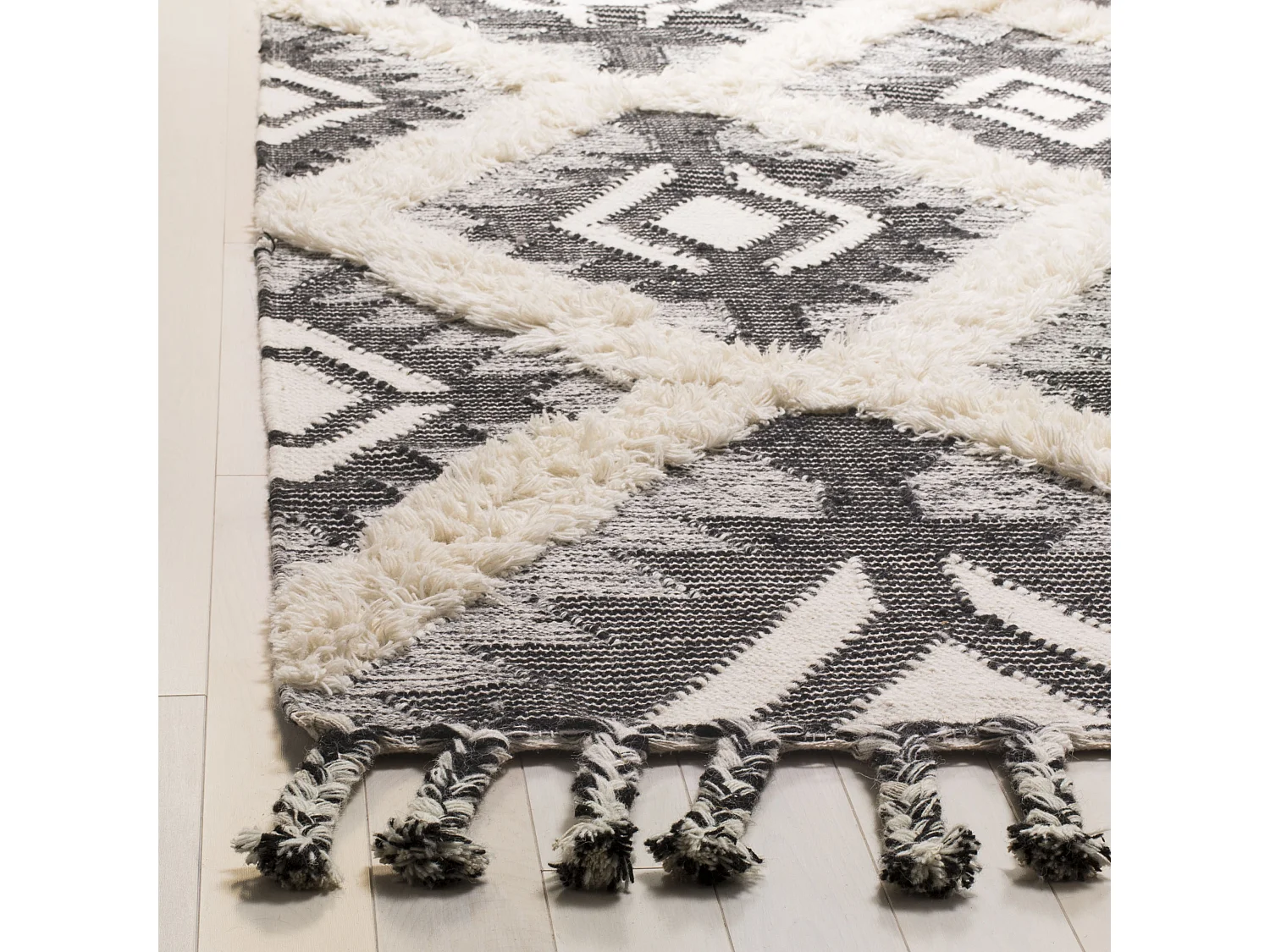 Tapis Noir/Neutre 122 X 183 cm - Kiara