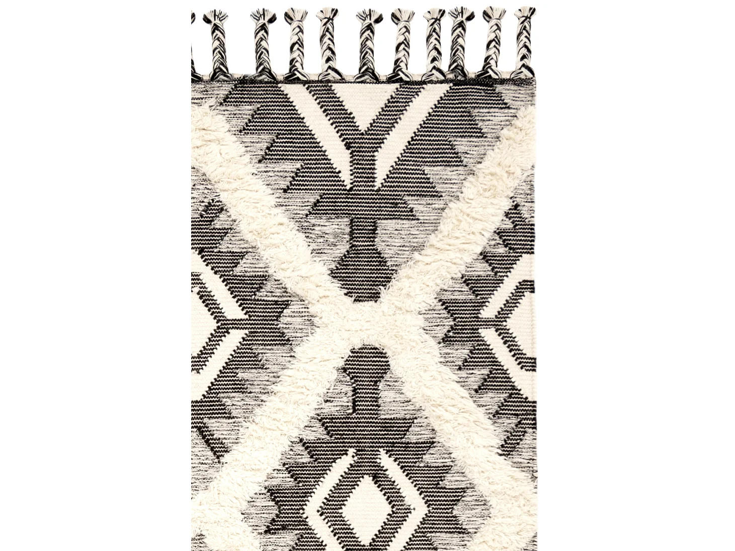 Tapis Noir/Neutre 122 X 183 cm - Kiara