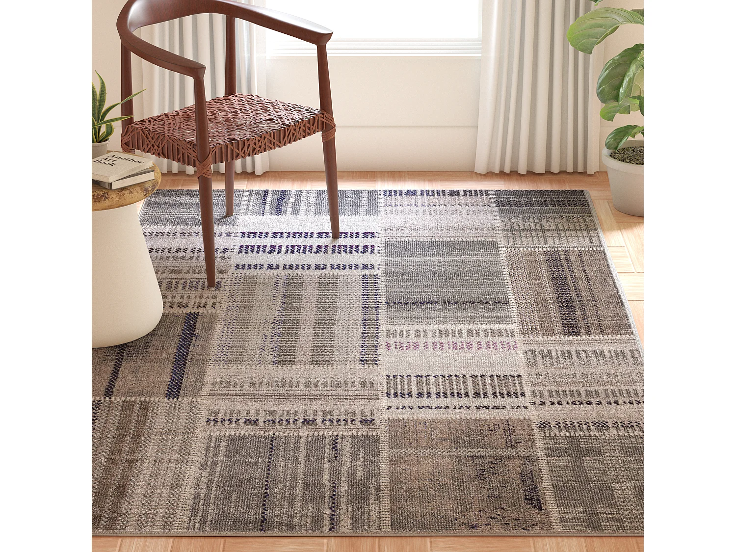 Tapis Gris/Multicolore 122 X 170 cm - Deltana