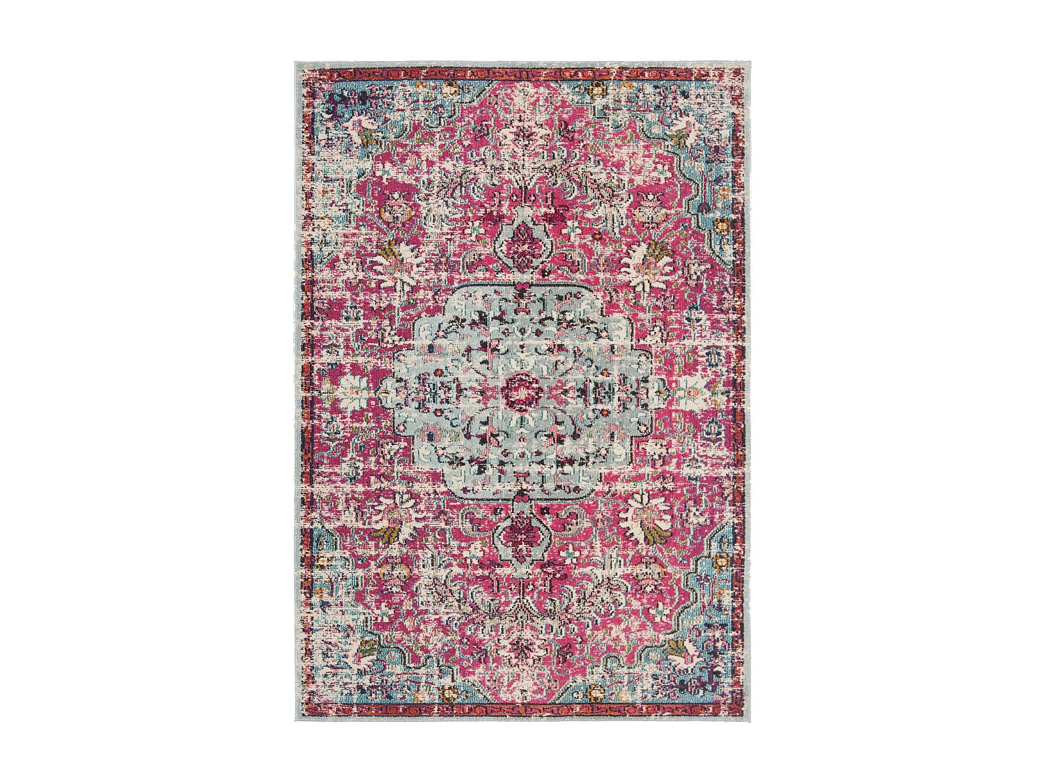 Tapis Rose/Bleu 91 X 152 cm - Maia