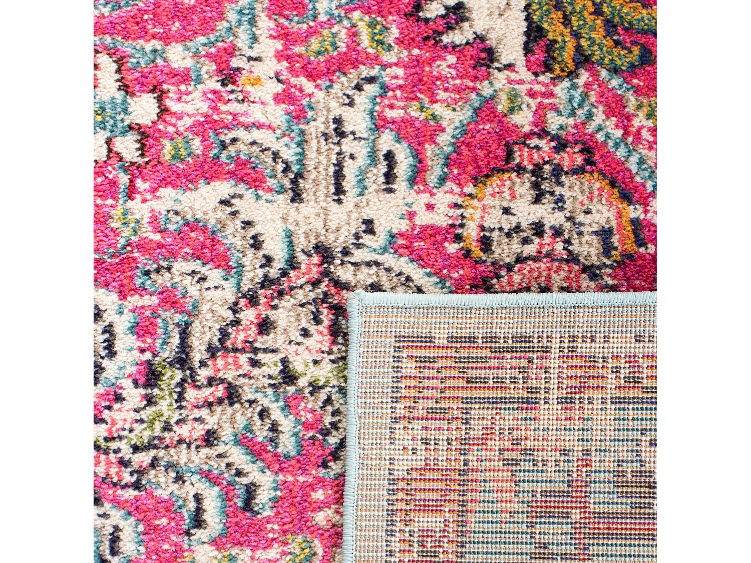Tapis Rose/Bleu 91 X 152 cm - Maia