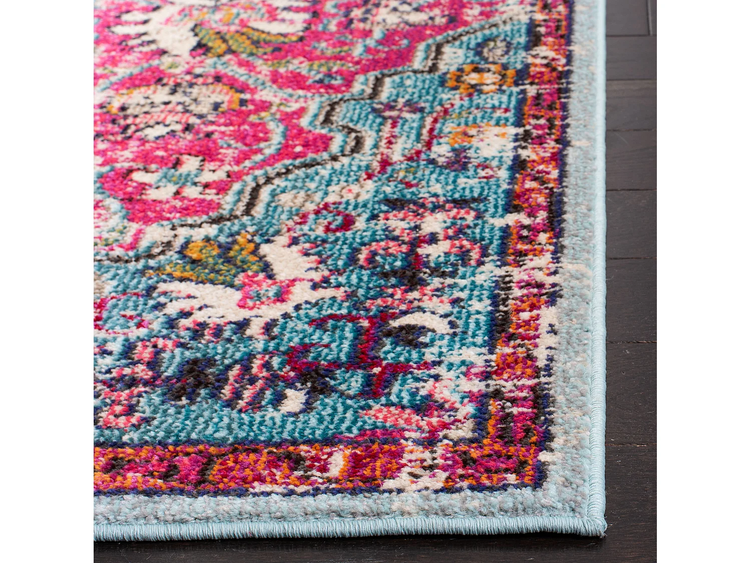 Tapis Rose/Bleu 91 X 152 cm - Maia