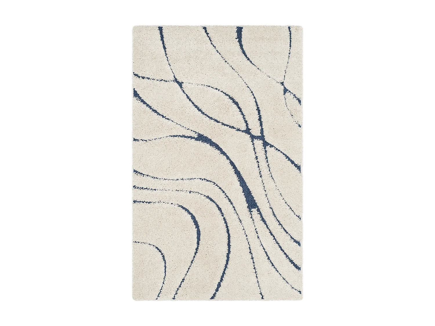 Tapis Neutre/Bleu 99 X 160 cm - Naples