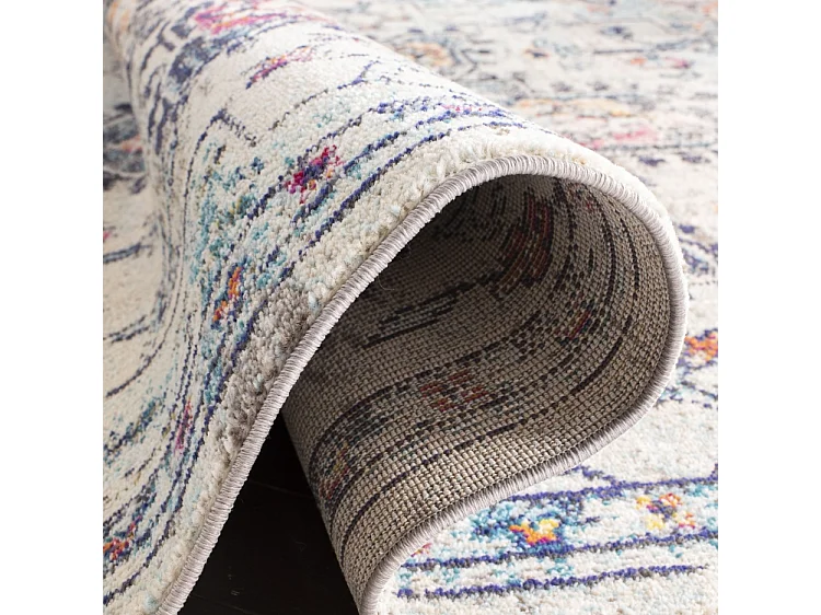 Tapis Crème/Bleu 122 X 122 cm - Malaya