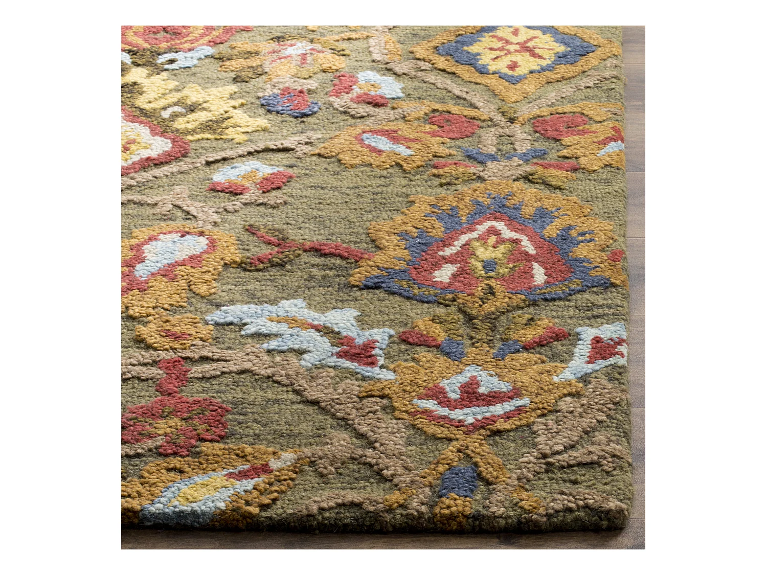 Tapis Vert/Multicolore 152 X 244 cm - Juni