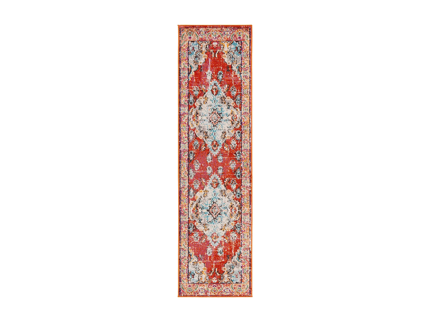 Tapis Orange/Bleu clair 66 X 183 cm - Milà