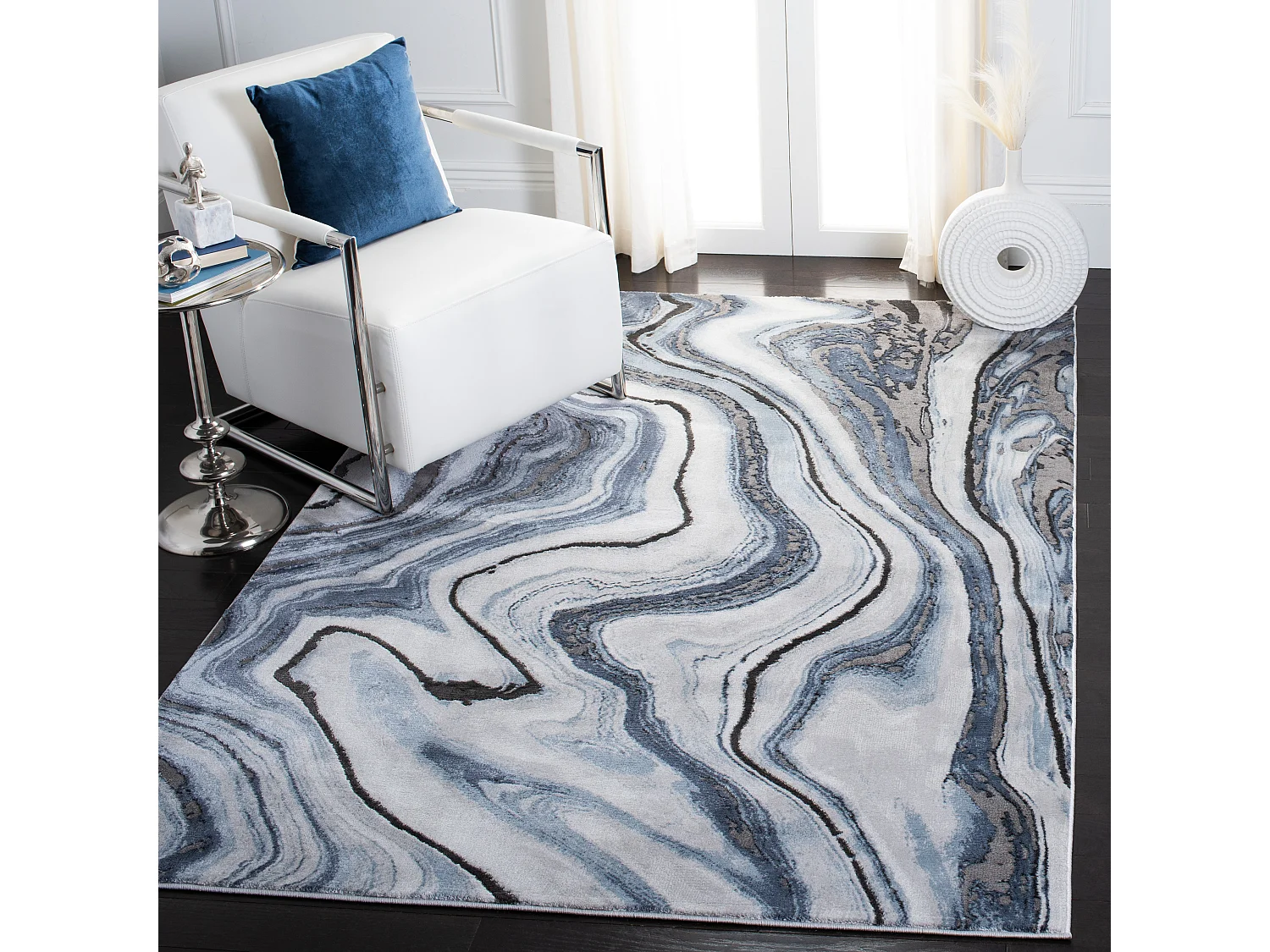 Tapis Bleu 160 X 229 cm - Clytie