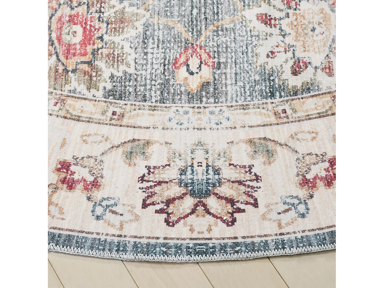 Tapis Vert/Beige 183 X 183 cm - Petra