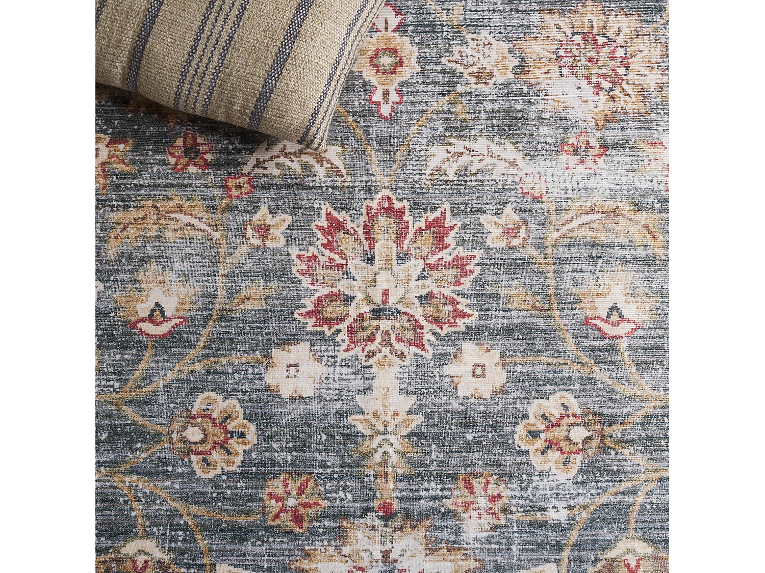 Tapis Vert/Beige 183 X 183 cm - Petra