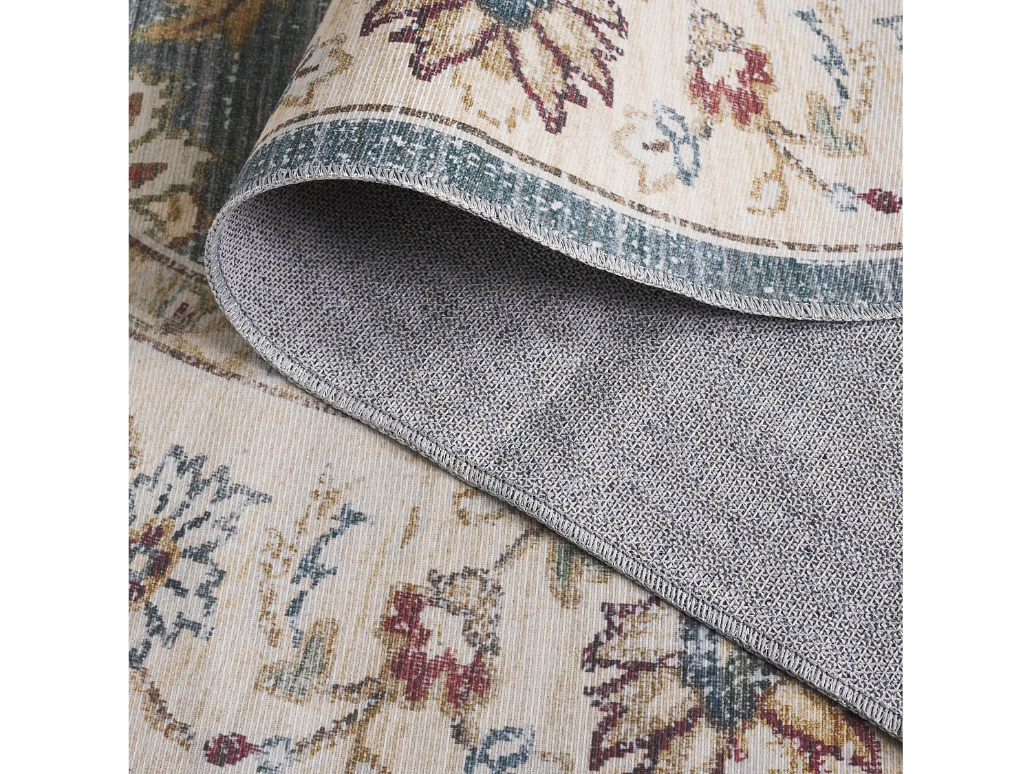 Tapis Vert/Beige 183 X 183 cm - Petra