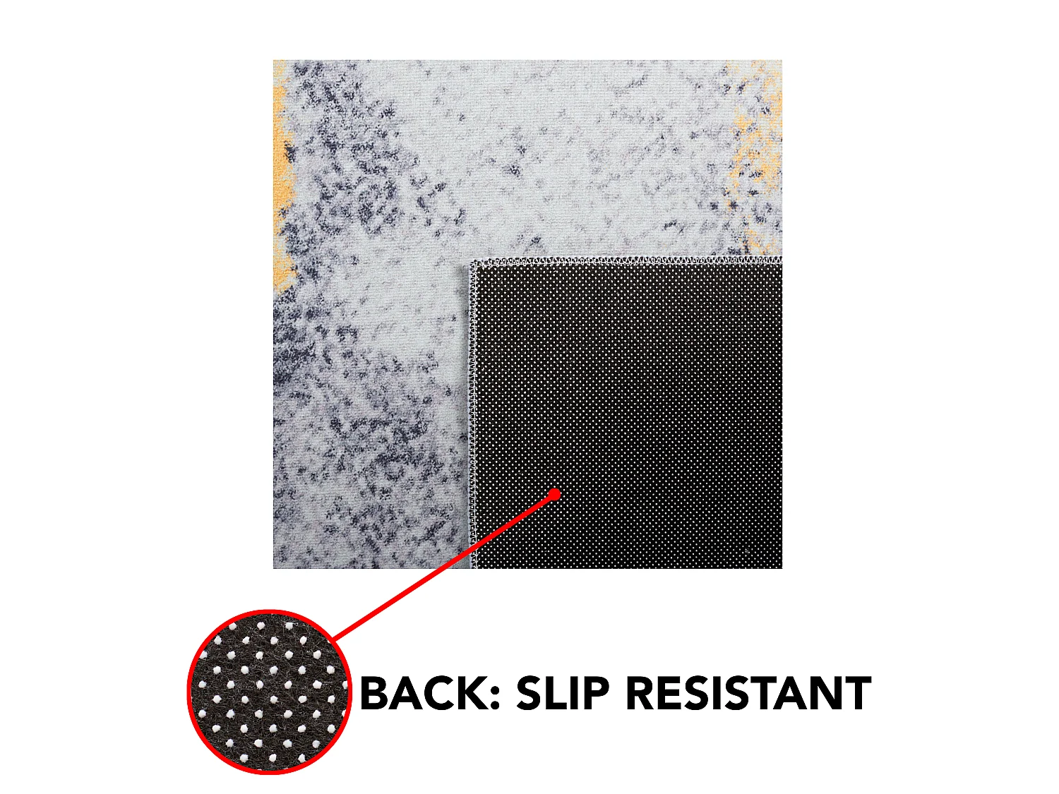 Tapis Gris/Or 183 X 274 cm - Unique
