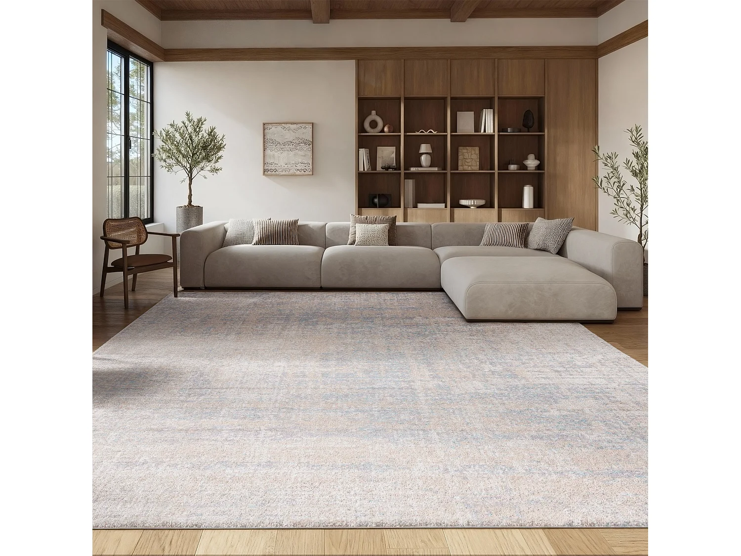 Tapis Beige/Ardoise 235 x 305 cm - Brianna