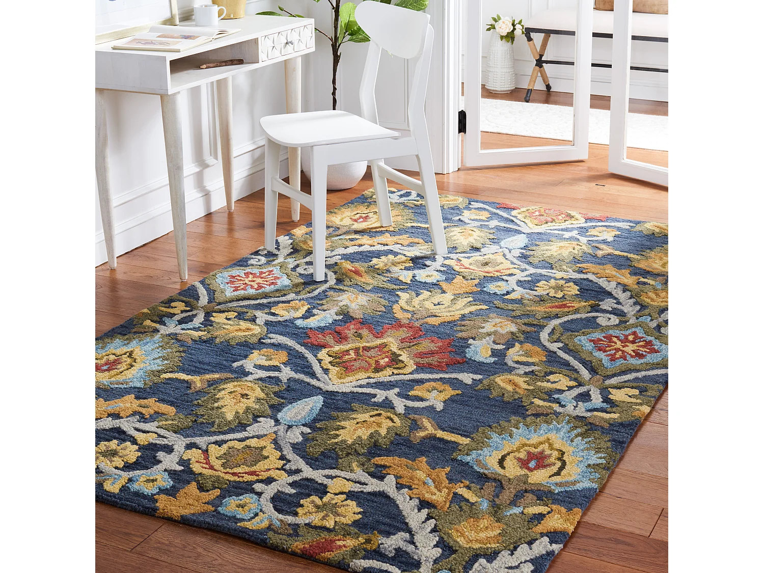 Tapis Marine/Multicolore 122 X 183 cm - Juni