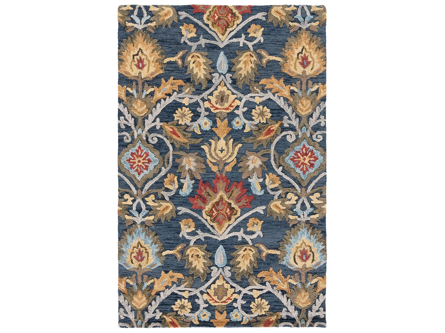 Tapis Marine/Multicolore 122 X 183 cm - Juni