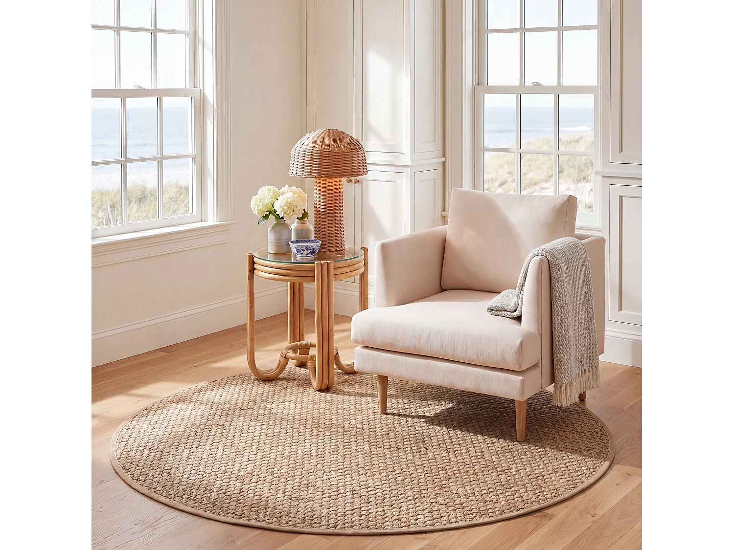 Tapis Naturel/Beige 183 X 183 cm - Roselyn