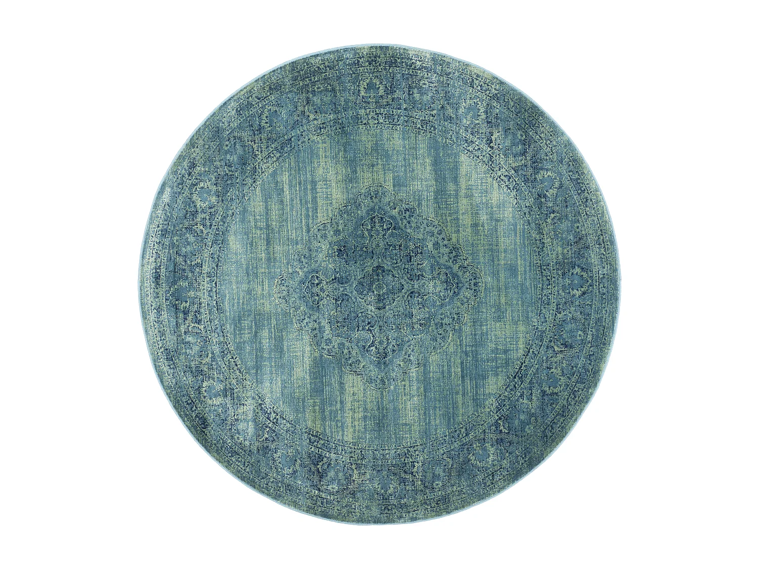 Tapis Bleu/Multicolore 183 X 183 cm - Olivia