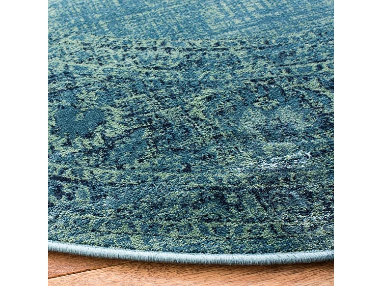 Tapis Bleu/Multicolore 183 X 183 cm - Olivia