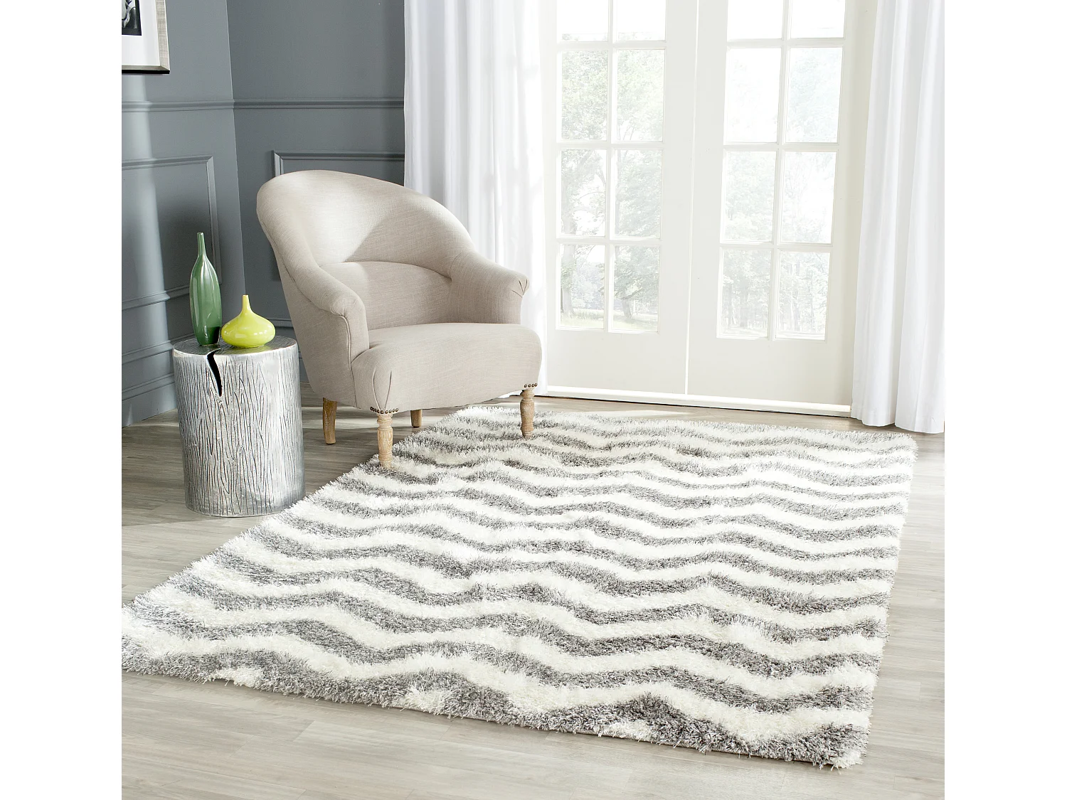 Tapis Neutre/Gris 160 X 229 cm - Frances