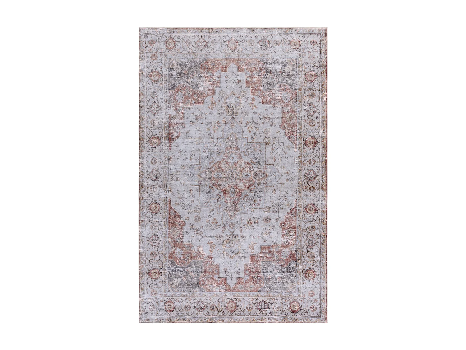 Tapis Gris clair/Rouille 152 X 244 cm - Primrose