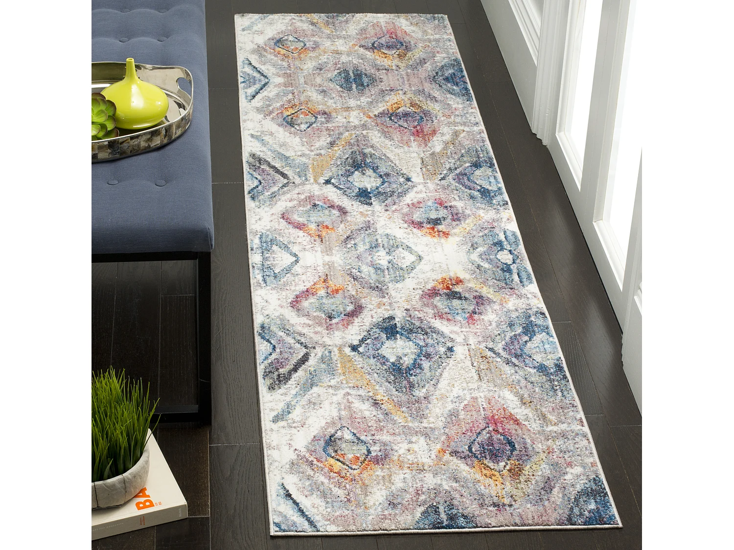 Tapis Violet/Gris 69 X 244 cm - Farrah