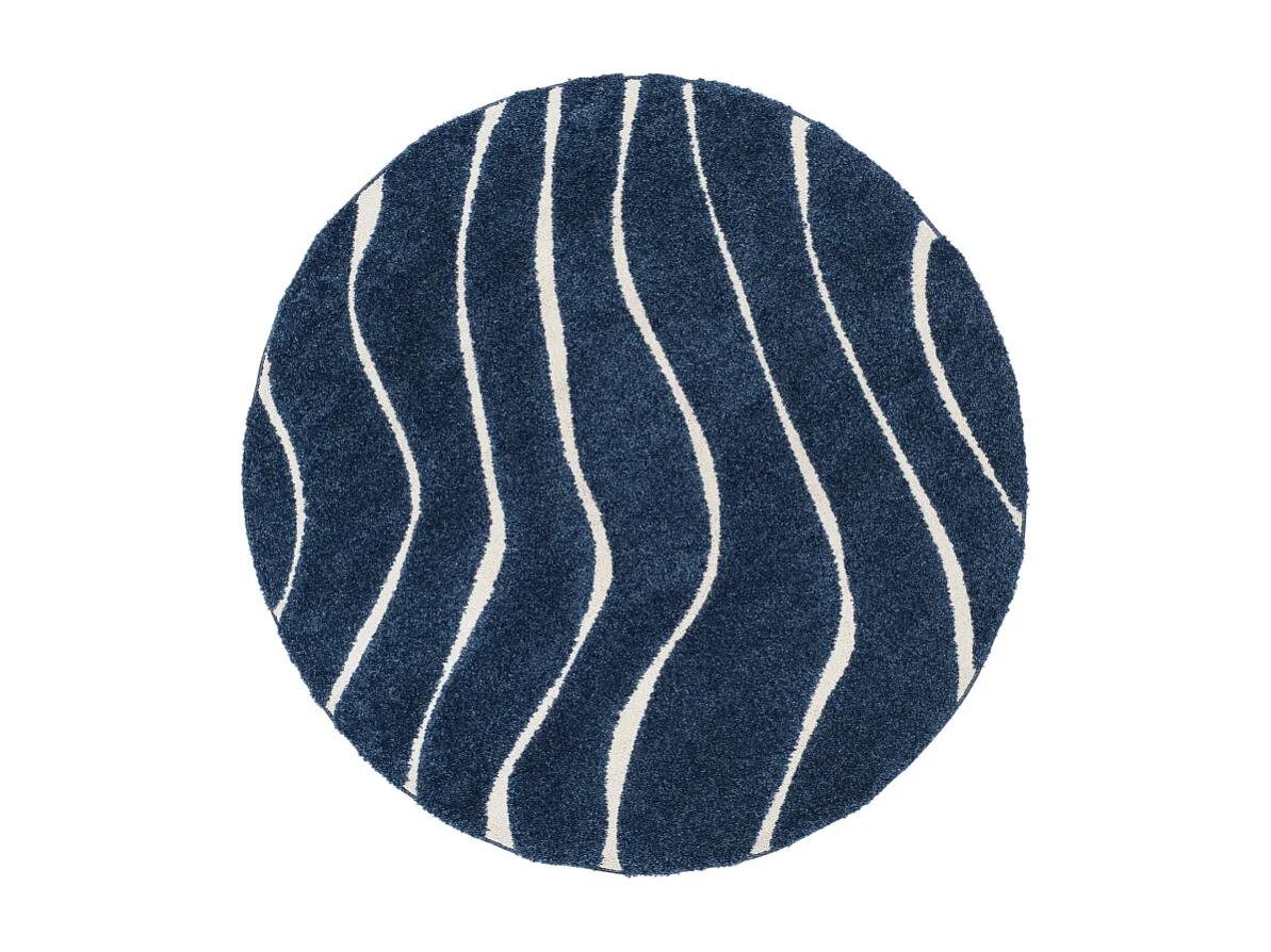 Tapis Bleu foncé/Crème 122 X 122 cm - Raton