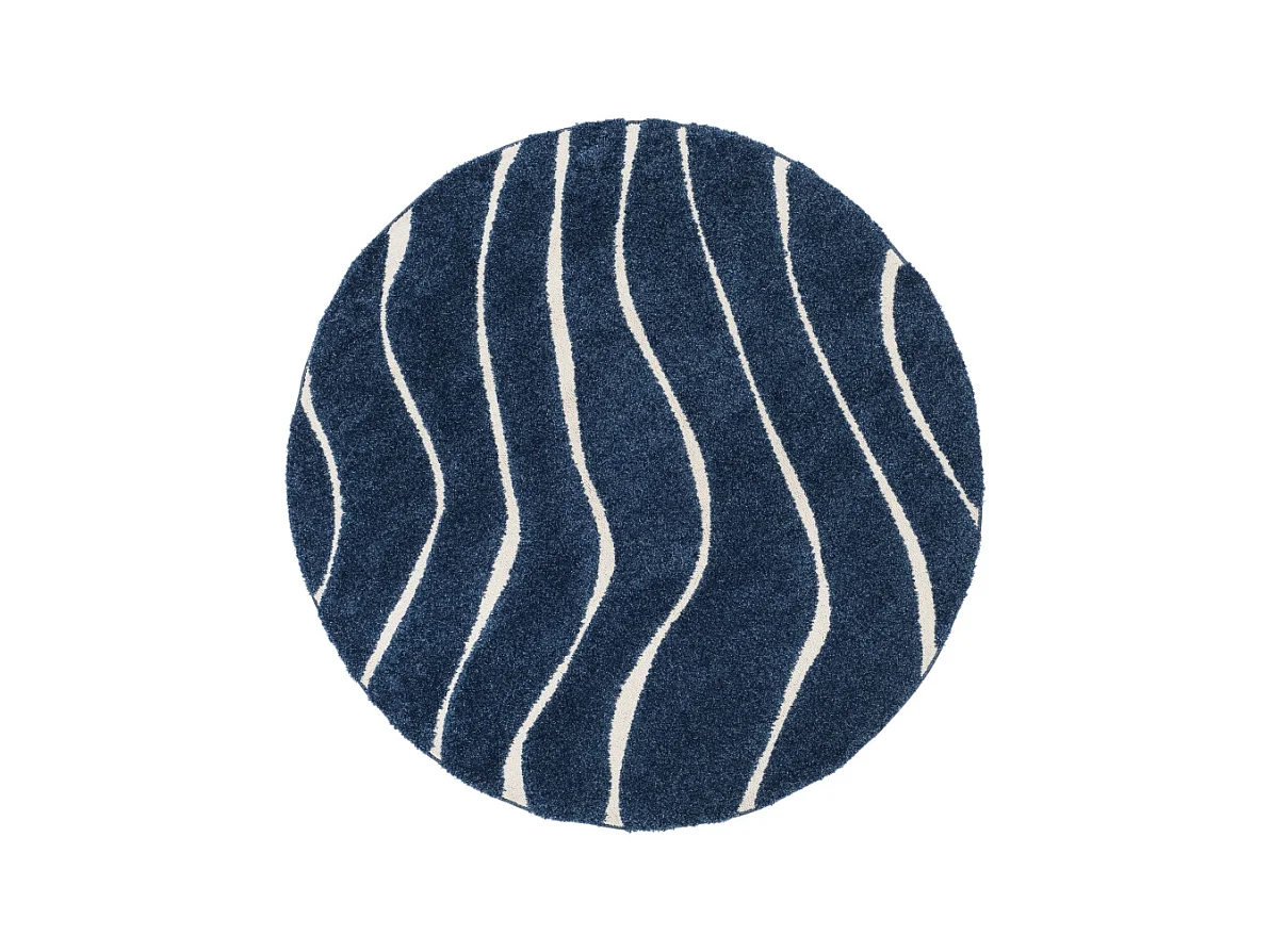 Tapis Bleu foncé/Crème 122 X 122 cm - Raton