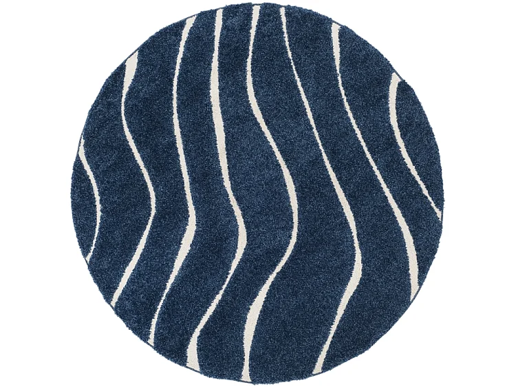 Tapis Bleu foncé/Crème 122 X 122 cm - Raton