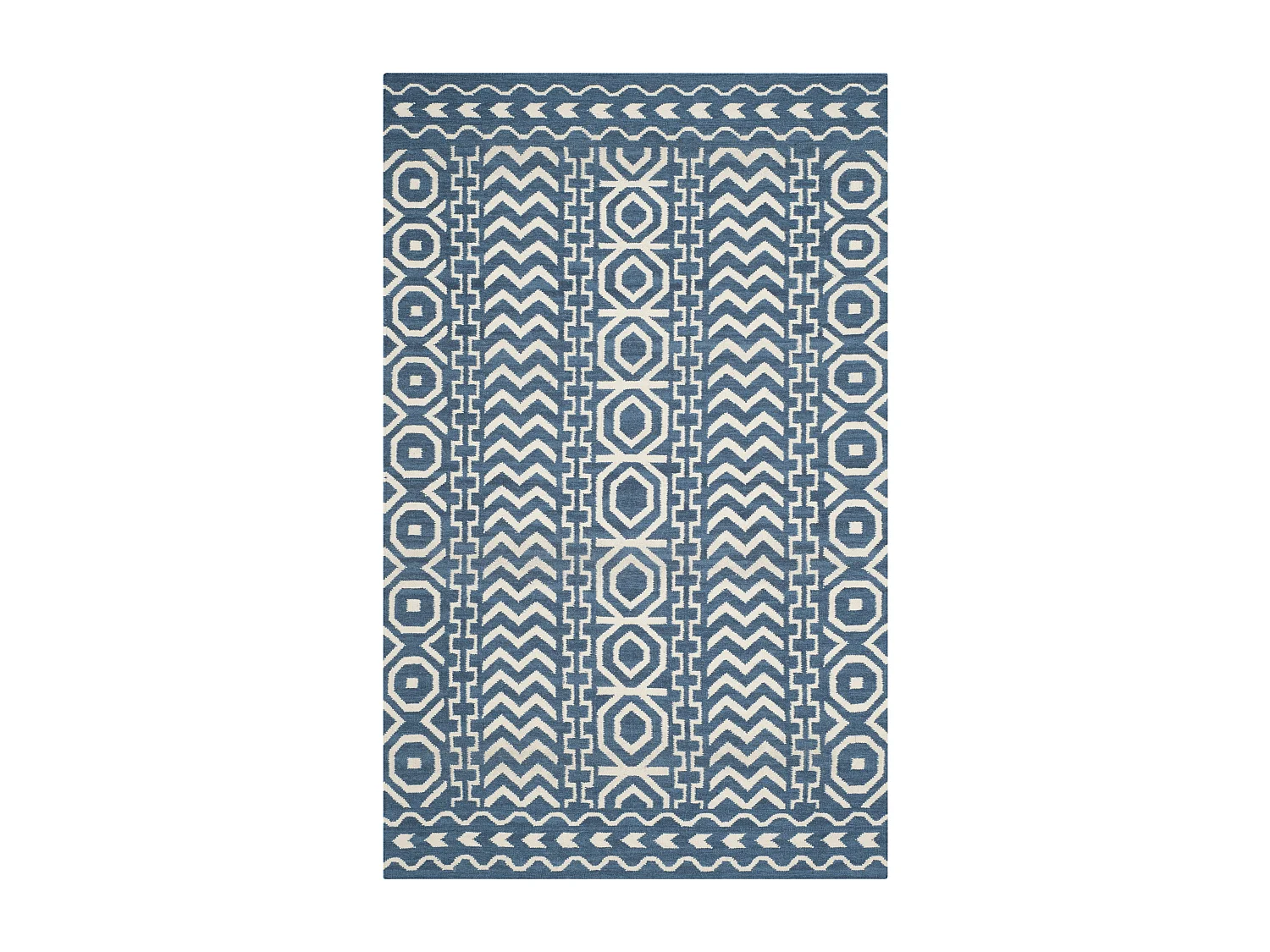 Tapis Bleu Marine/Neutre 152 X 244 cm - Anais