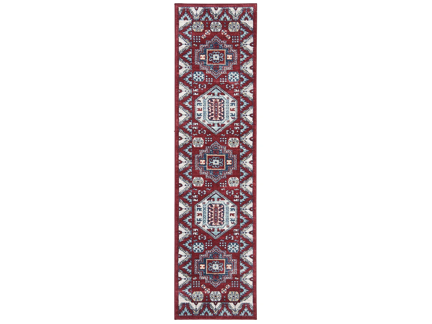 Tapis Rouge/Bleu 61 X 244 cm - Kara