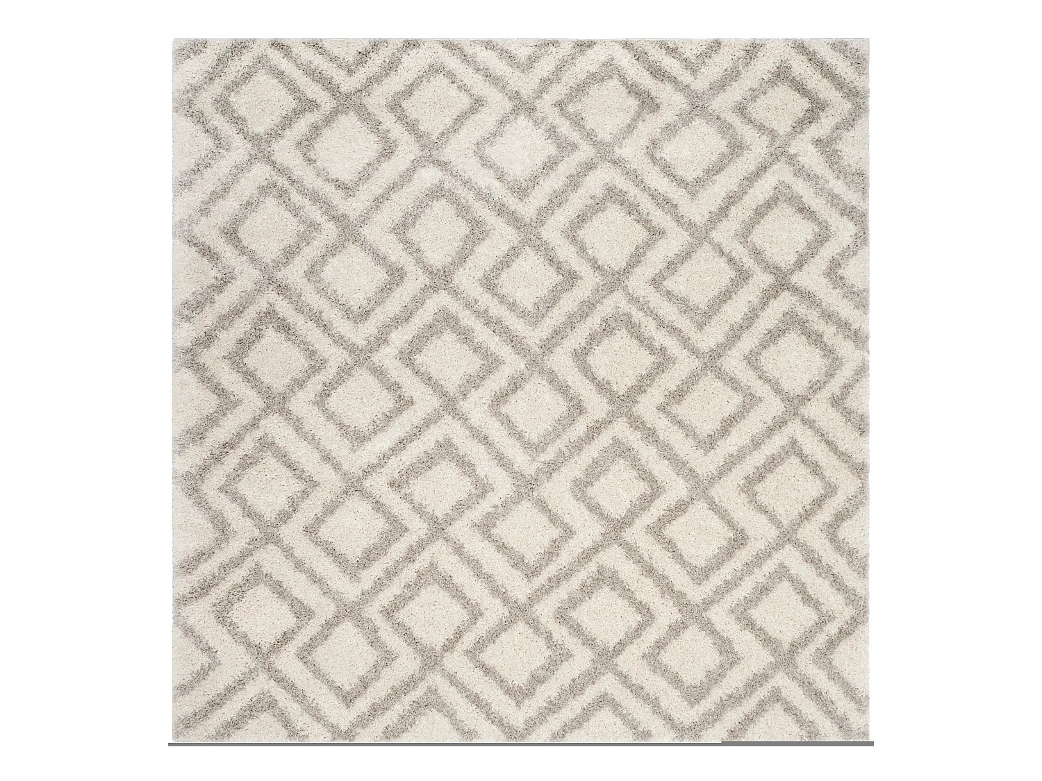 Tapis Neutre/Blanc 201 X 201 cm - Fabricio