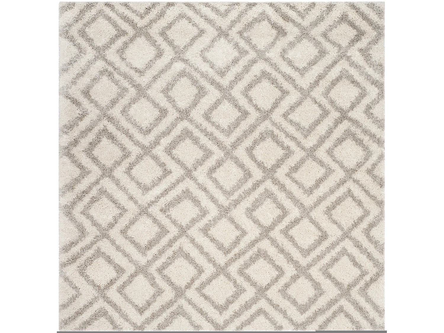 Tapis Neutre/Blanc 201 X 201 cm - Fabricio