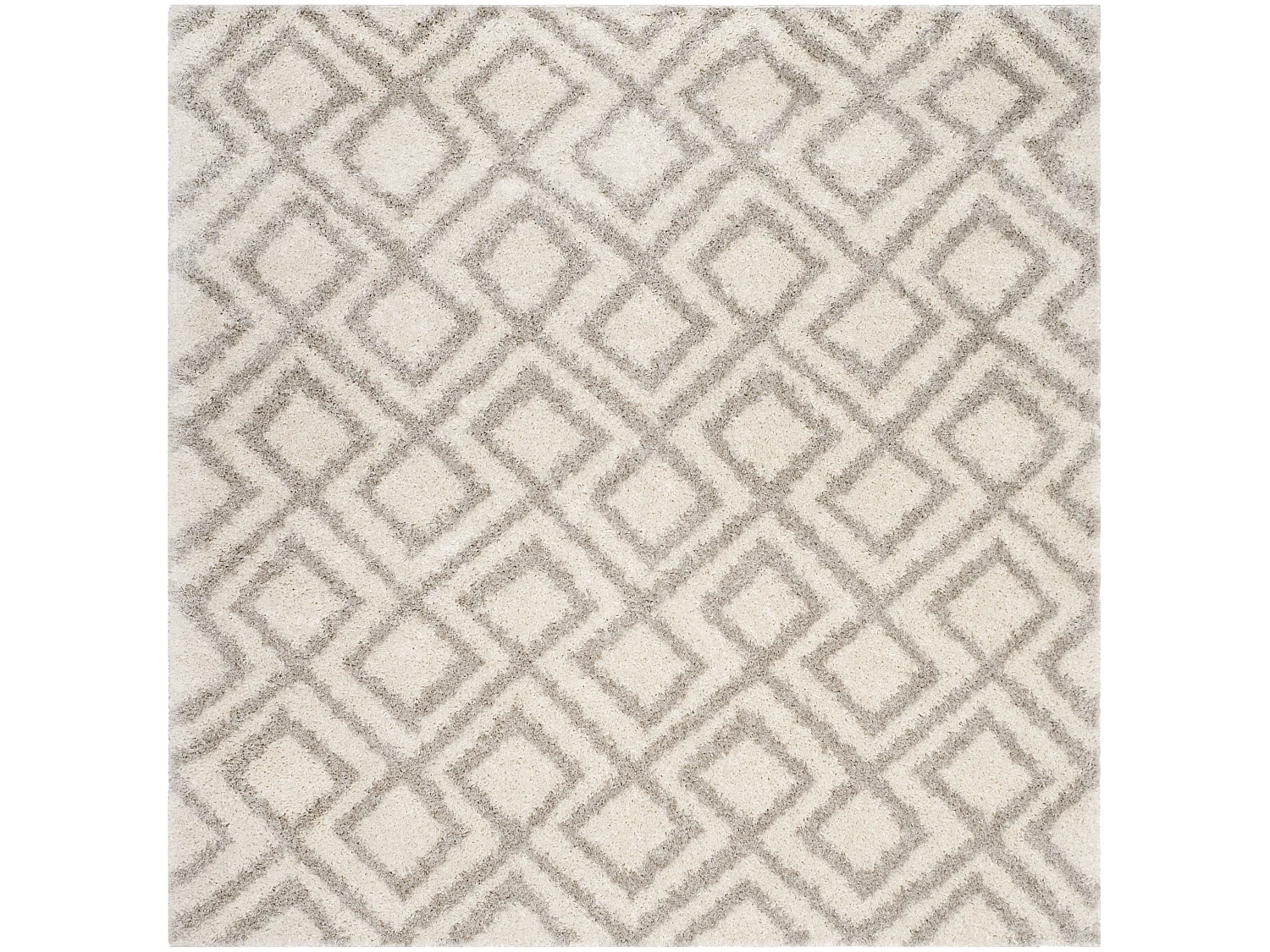 Tapis Neutre/Blanc 201 X 201 cm - Fabricio