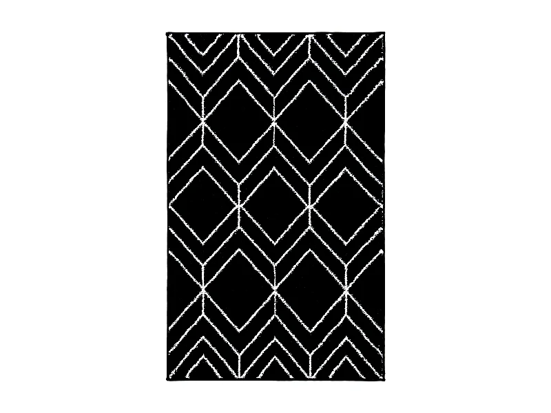 Tapis Noir/Neutre 61 X 91 cm - Mia