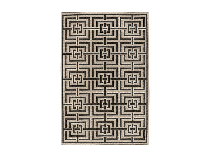 Tapis Neutre/Noir 79 X 152 cm - Lipari