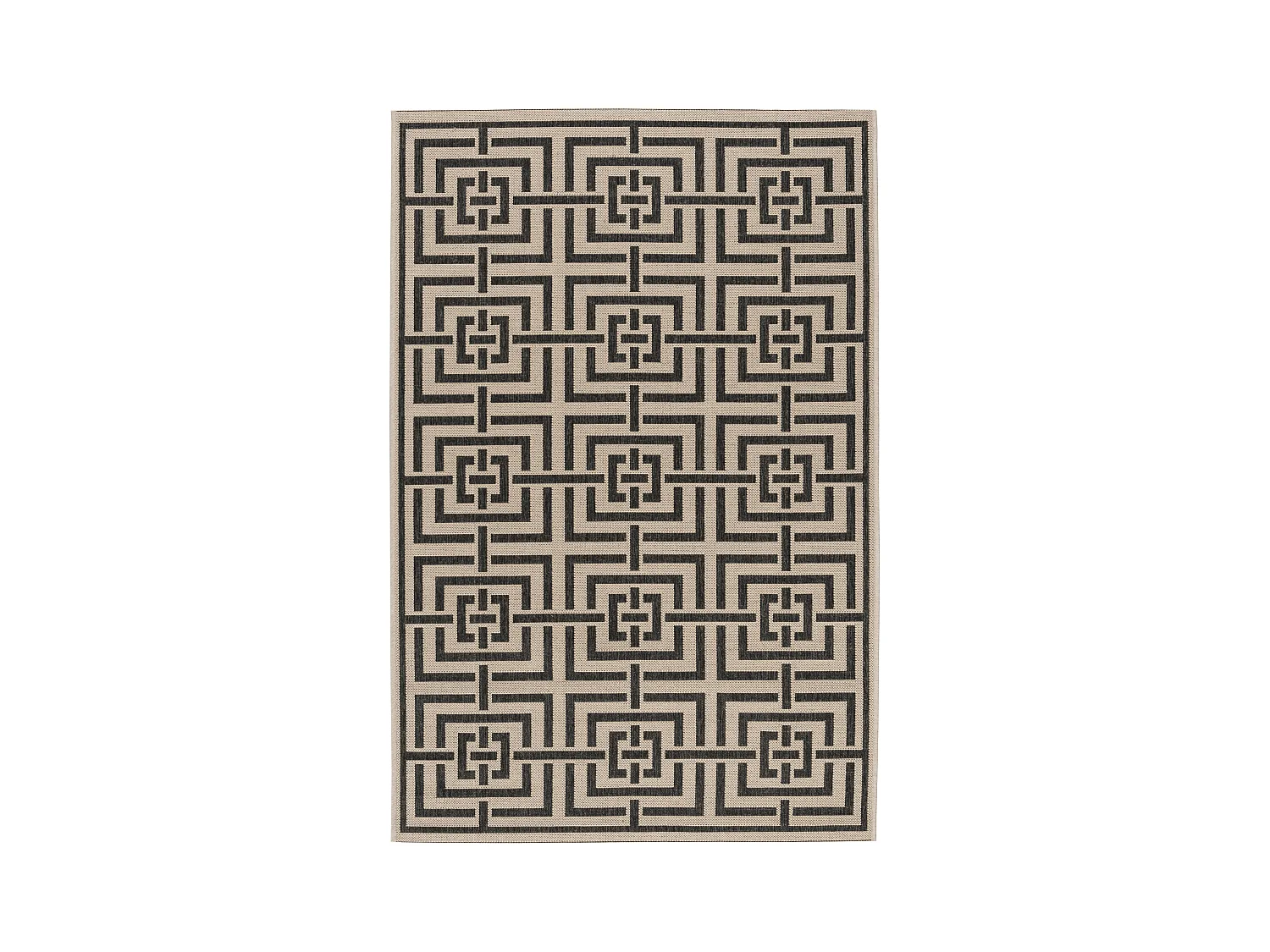 Tapis Neutre/Noir 79 X 152 cm - Lipari