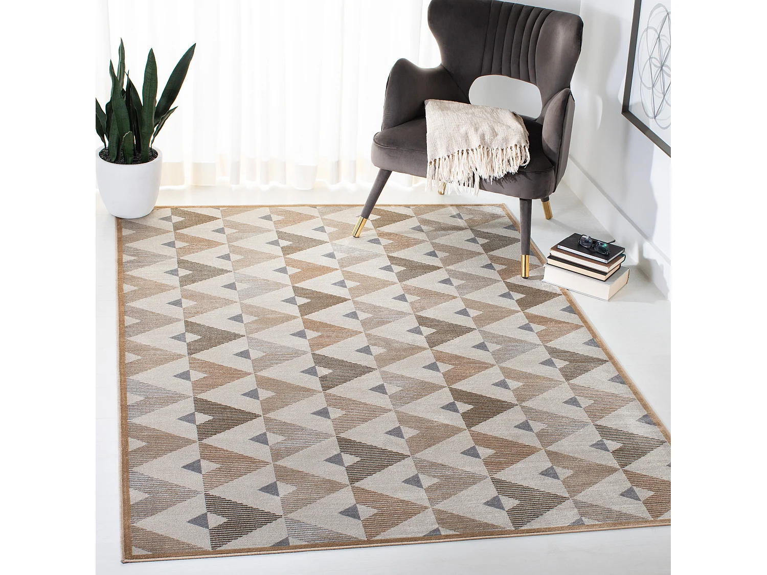 Tapis Neutre/Gris 160 X 231 cm - Ryan