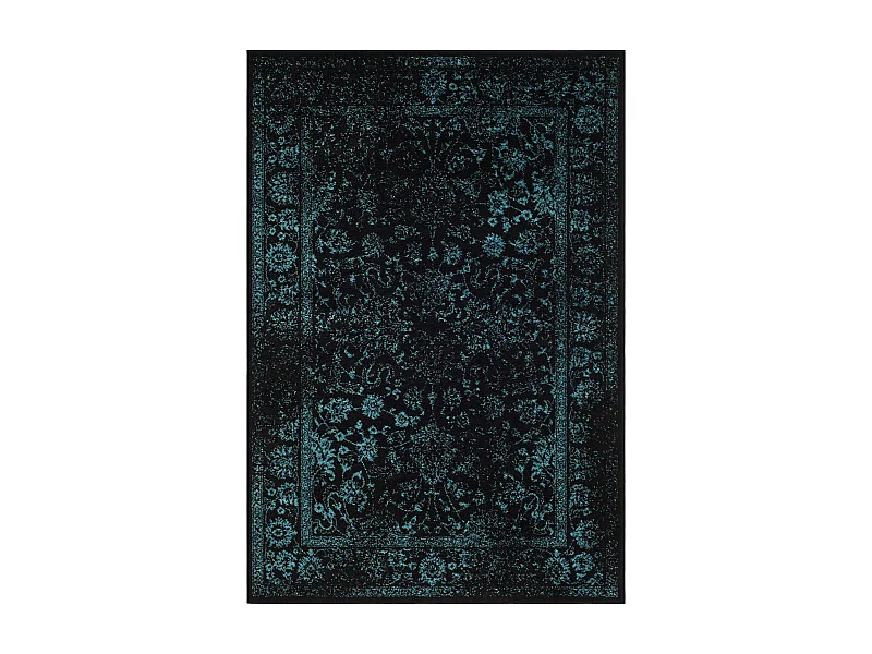 Tapis Noir/Bleu 122 X 183 cm - Lucinda