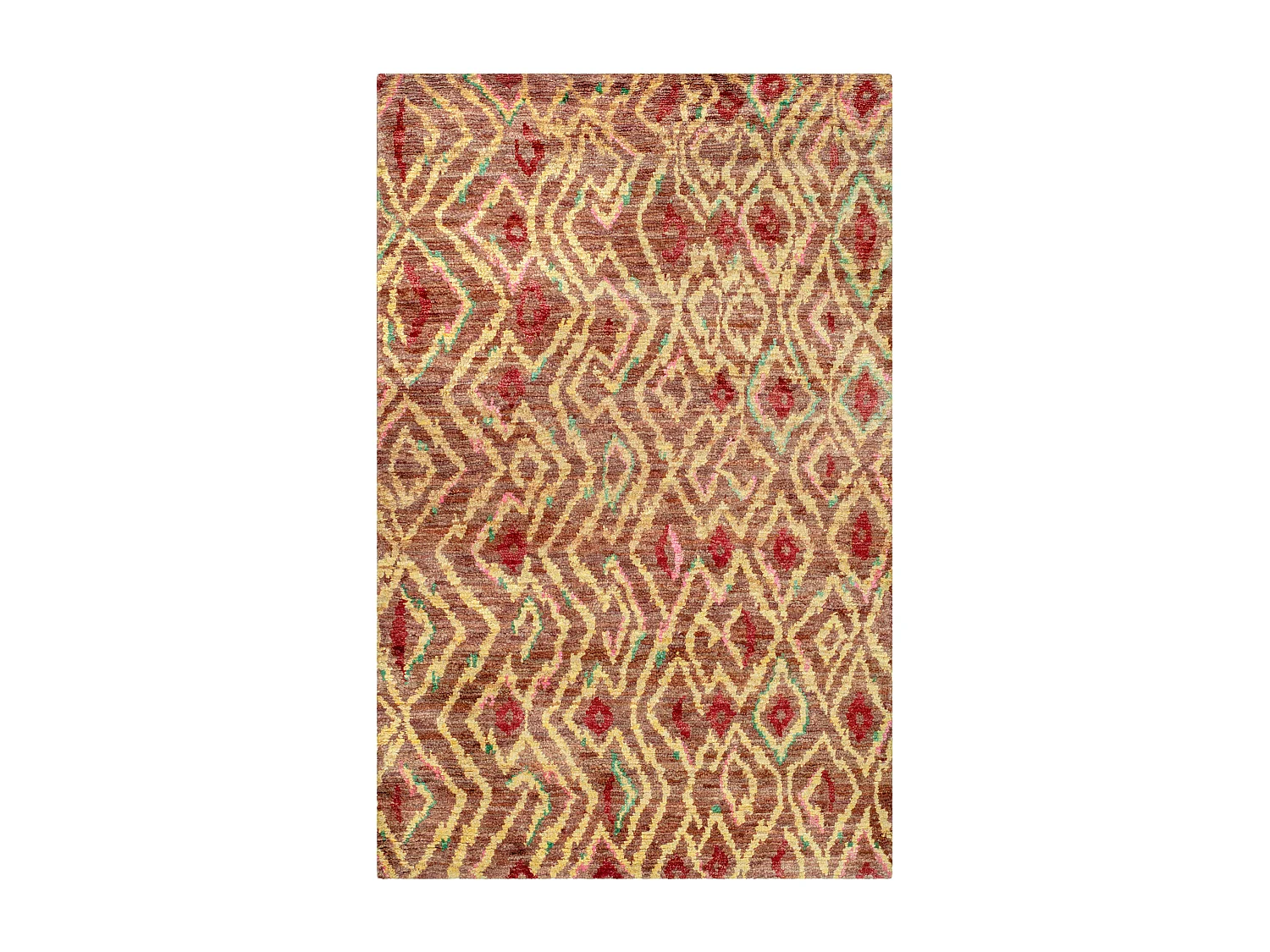 Tapis Marron/Or 122 X 183 cm - Lilyana