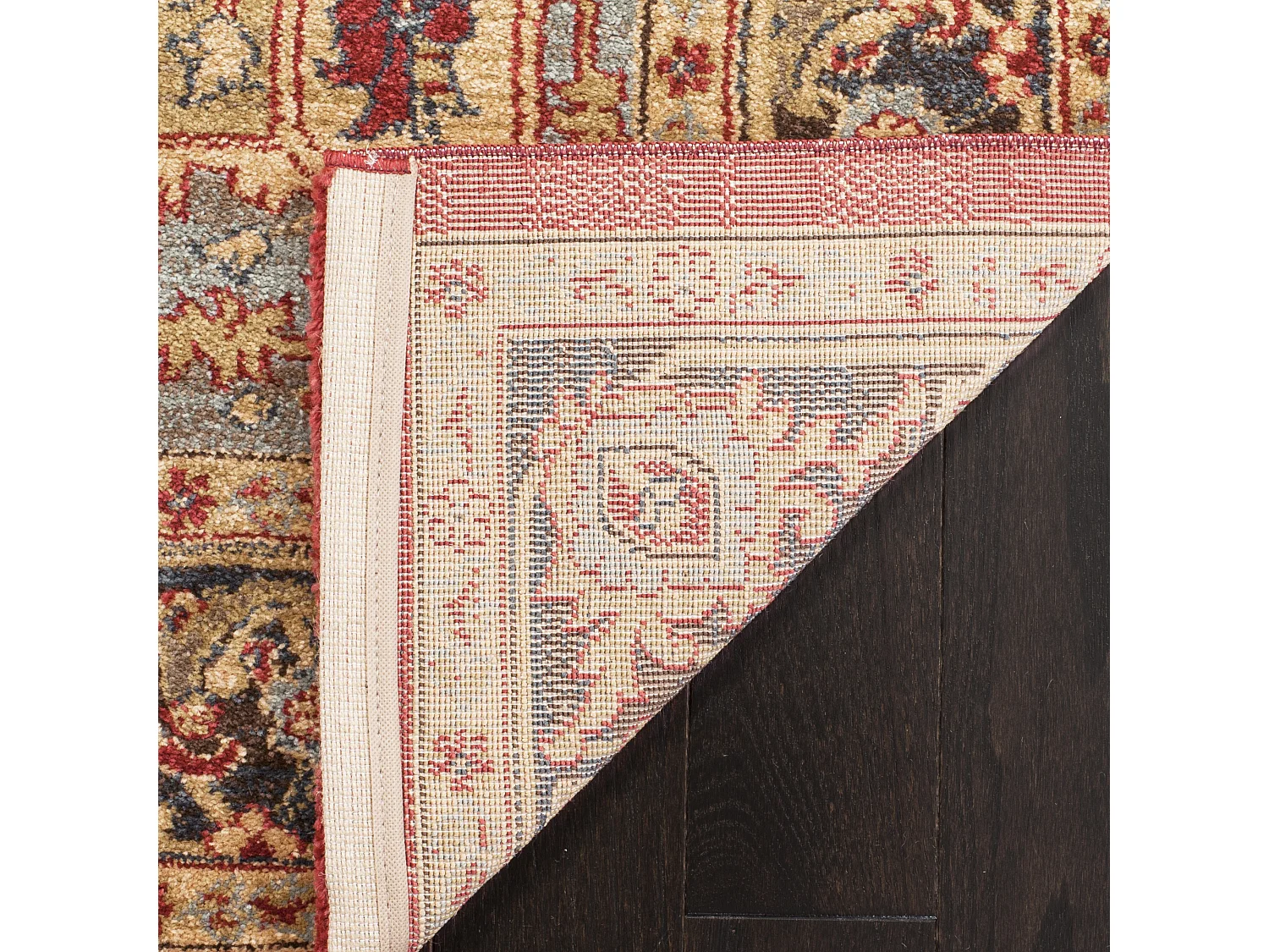 Tapis Neutre/Bleu Marine 66 X 244 cm - Alberto