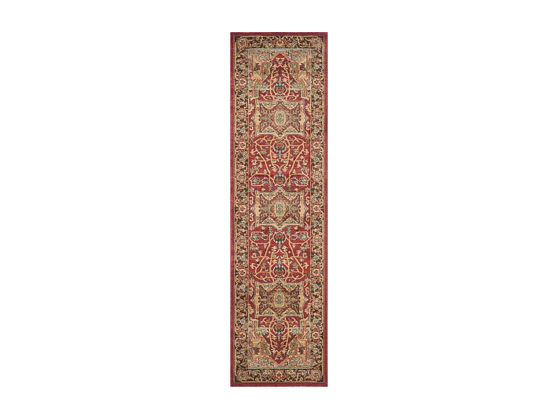 Tapis Neutre/Bleu Marine 66 X 244 cm - Alberto
