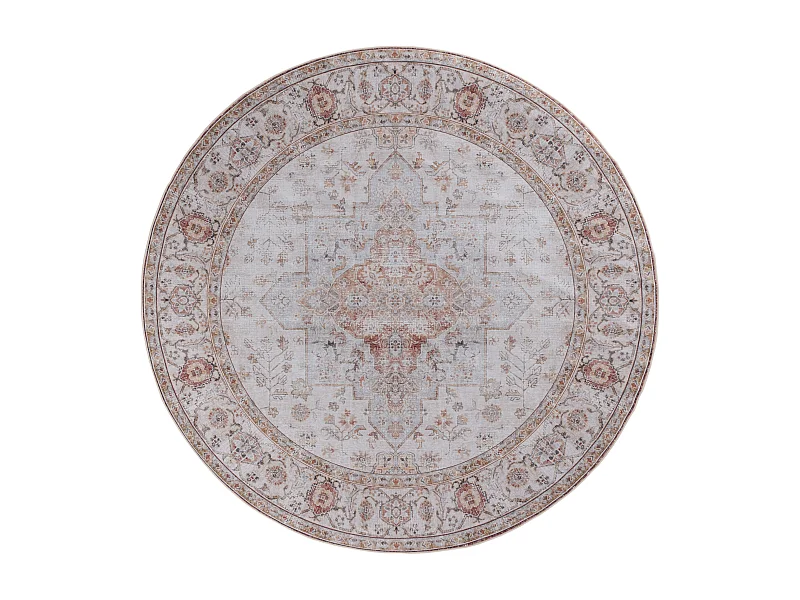 Tapis Gris clair/Rouille 91 X 91 cm - Primrose