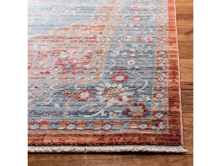 Tapis Bleu/Rouge 122 X 183 cm - Emely