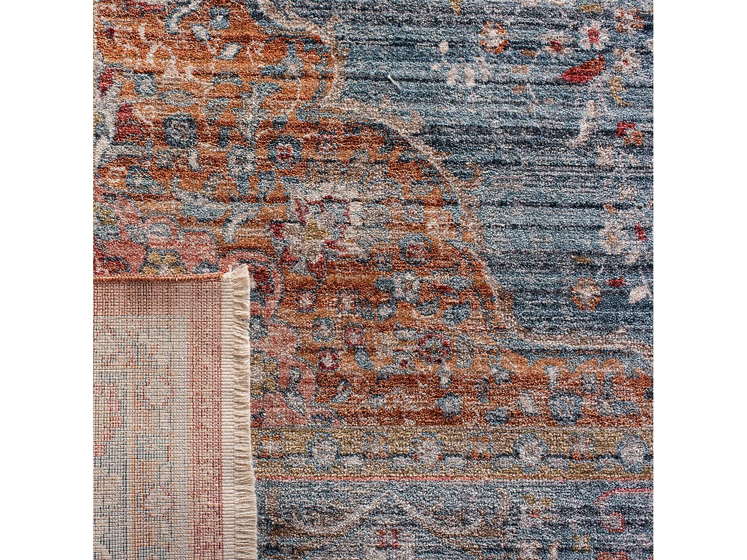 Tapis Bleu/Rouge 122 X 183 cm - Emely
