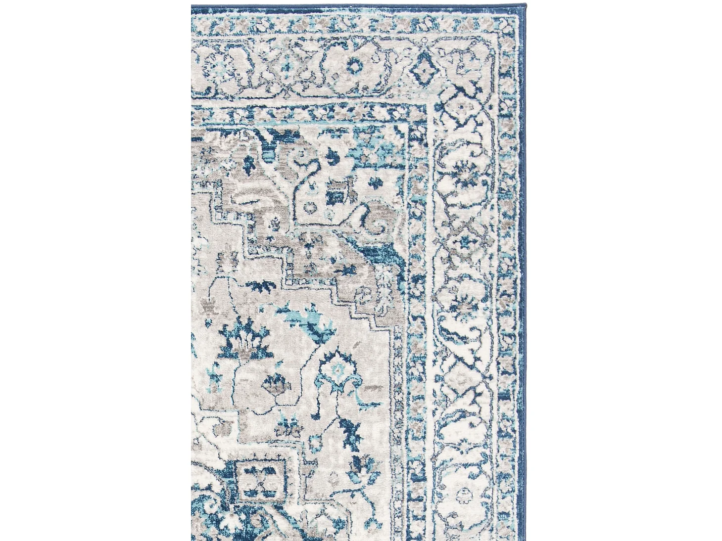 Tapis Gris/Bleu 122 X 183 cm - Russo