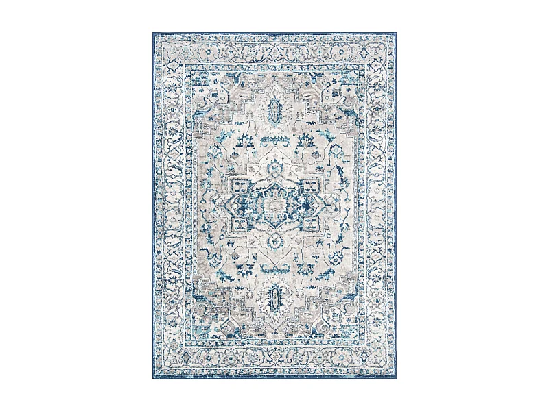 Tapis Gris/Bleu 122 X 183 cm - Russo