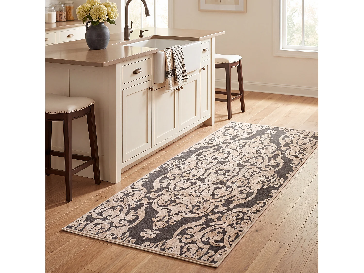 Tapis Neutre/Gris 66 X 244 cm - Marigot