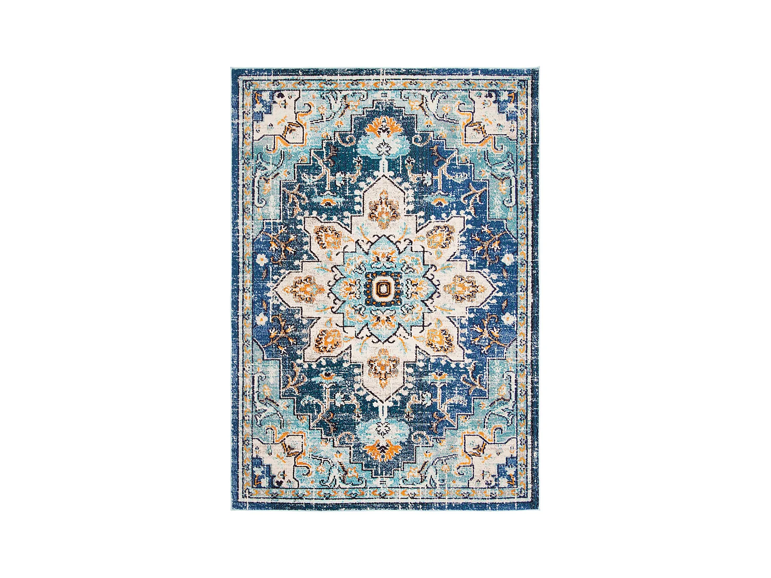 Tapis Bleu/Bleu clair 91 X 152 cm - Malaya