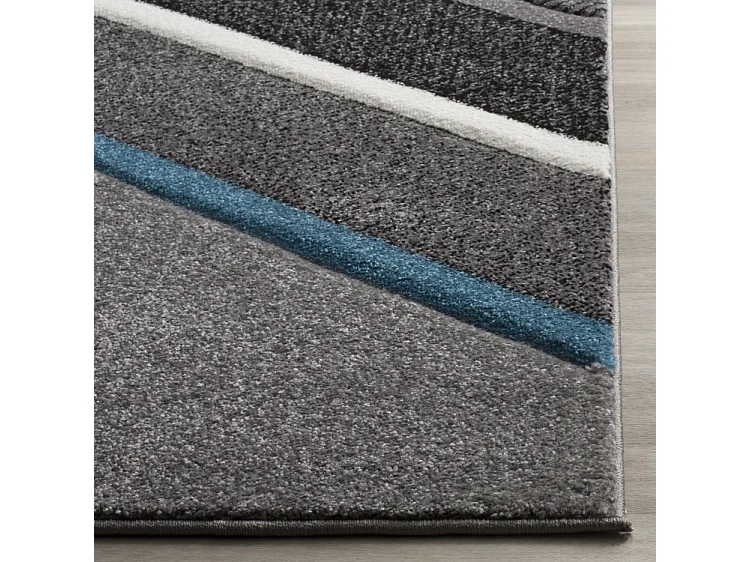 Tapis Gris/Bleu 79 X 152 cm - Chicago