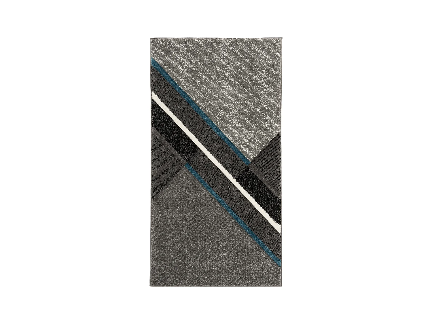 Tapis Gris/Bleu 79 X 152 cm - Chicago
