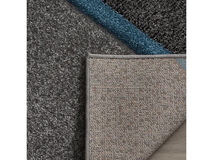 Tapis Gris/Bleu 79 X 152 cm - Chicago